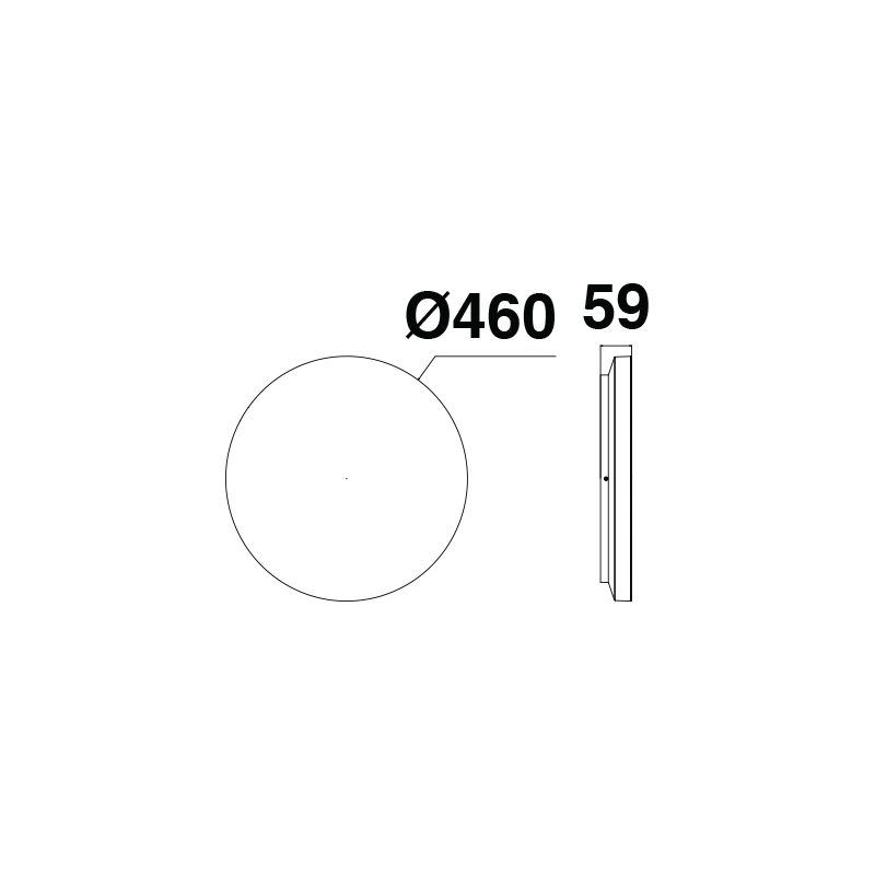 Plafon Fly Branco LED Selecionável(18W/24W/28W/32W) 5CCT 1065D4601 Dislamp - Image 3