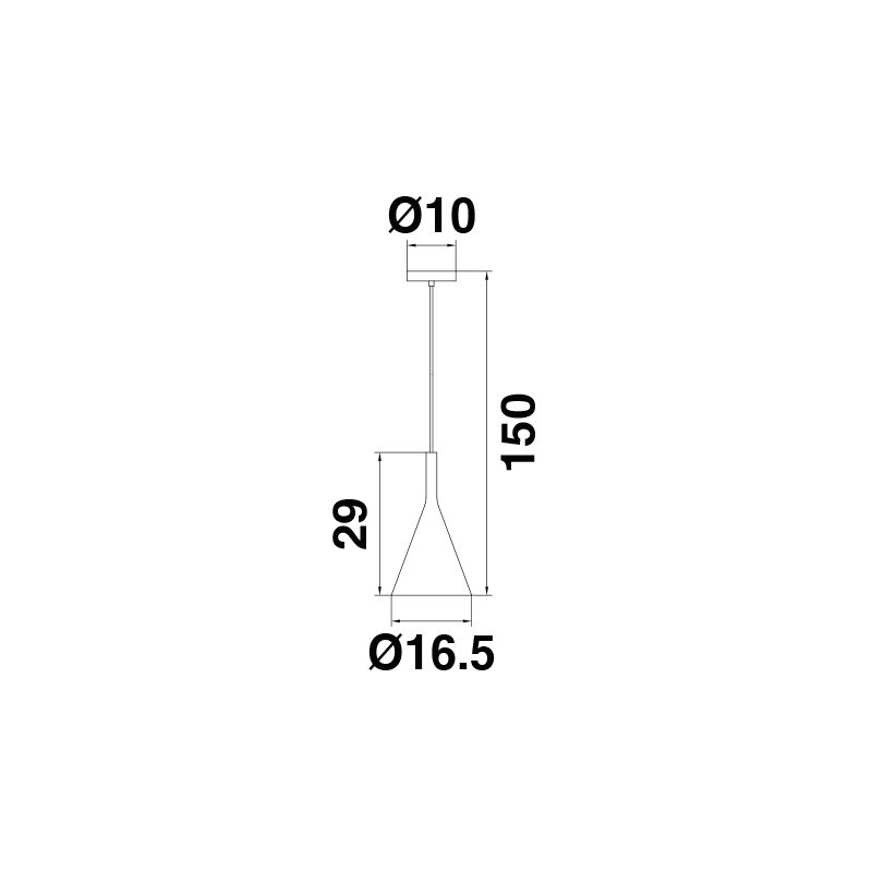 Suspensão Bunda Branca E27 40W 9005/B Dislamp - Image 3