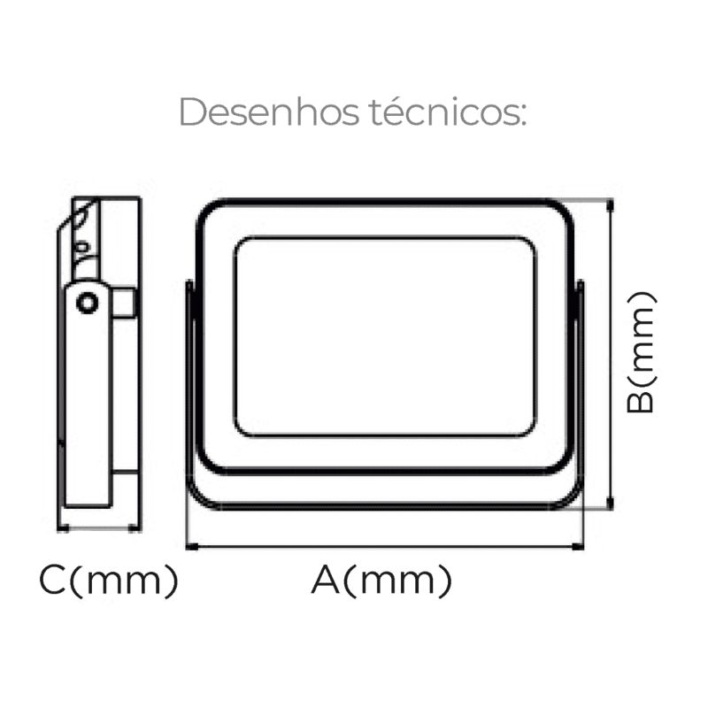 Projetor LED Exterior Start 100W 6400K IP65 Slighting - ESL04100WH - Image 2