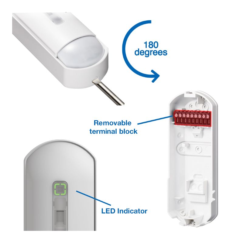 Detetor FlipX Advanced Grade 3 PIR Interior de Tecnologia Dupla com Antimasking Optex - FLX-A-DAM-X5 - Image 2