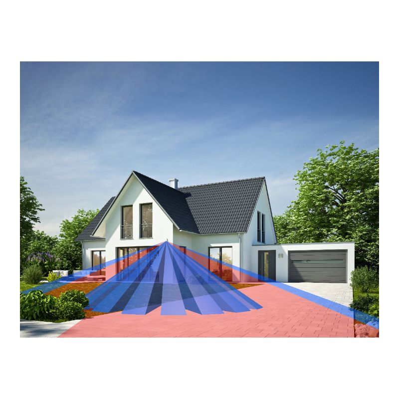 Detetor Sem Fio Externo de Ângulo Amplo com Tecnologia Dupla PIR Optex - QXI-RDT-X5 - Image 2