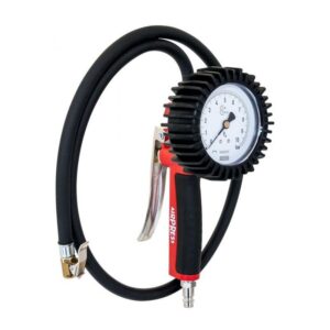 Inflador de Pneus Calibrado CEE N 86/217, 0-10bar, com Mangueira de 1m, 1/4" AirPress - 42069