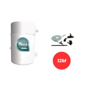 Central de Aspiração com Kit de Limpeza 12M Standard ou Top On/OFF VACPLUS STD-DS Aspilusa