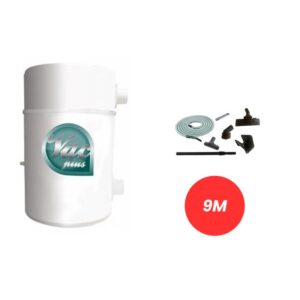 Central de Aspiração com Kit de Limpeza 9M Standard ou Top On/OFF VACPLUS STD-DS Aspilusa