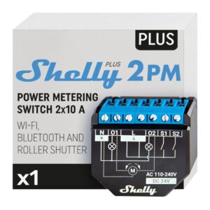 Controlo Remoto de Persianas Inteligente Wifi e Bluetooth Shelly Plus 2PM