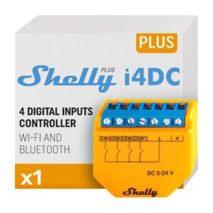 Controlo Remoto Inteligente Wifi e Bluetooth Shelly Plus I4 DC