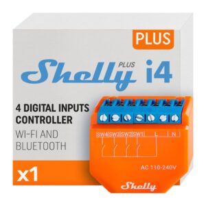 Controlo Remoto Inteligente Wifi e Bluetooth Shelly Plus I4