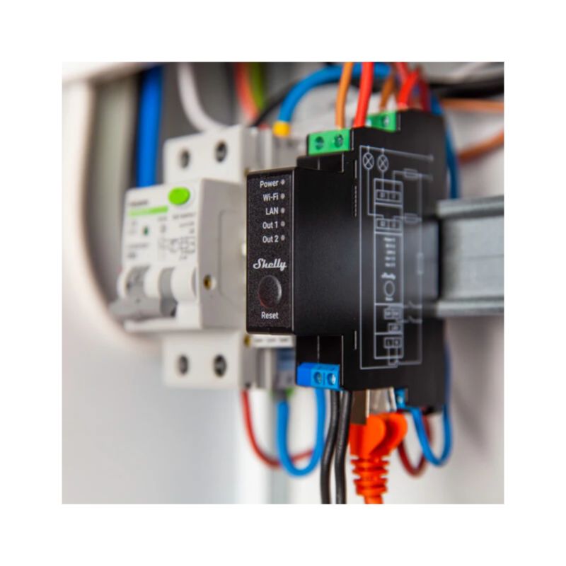 Interruptor de Relé Inteligente com Controlo de 2 Fases Shelly Pro 2PM - Image 4