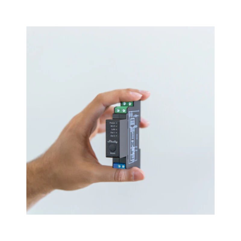 Interruptor de Relé Inteligente com Controlo de 2 Fases Shelly Pro 2PM - Image 3