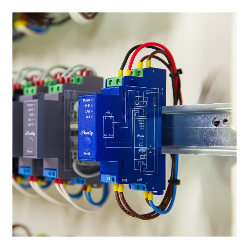 Atenuador Inteligente para Calha Din Shelly Pro Dimmer 0/1 - 10V PM - Image 3