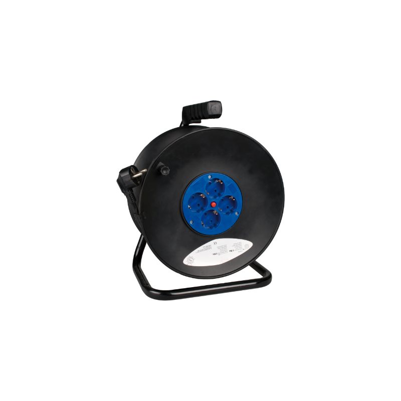 Enrola Cabos com 4 Tomadas 2P + TTL, 16A 230V~ 50m de Cabo H05VV-F 3G 1.5mm² Solera - 7427/2