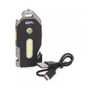 Linterna de seguridad 6 en 1 TITAN SURVIVAL 2 led, 400 lm, 7+2,5 W; 39 x 21 x 92 mm