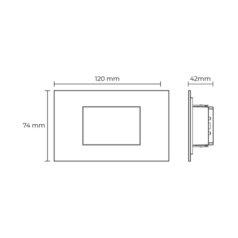 Aplique de Pared Led Delos 3W 3CCT Slighting - ESL7052CCT-BR - Imagen 3