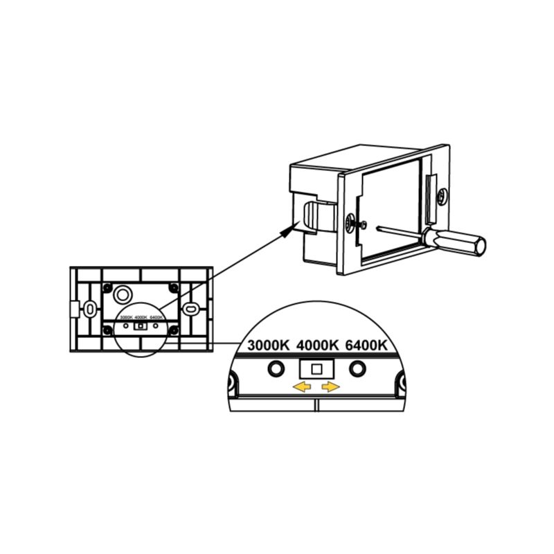 Aplique de Pared Led Delos 3W 3CCT Slighting - ESL7052CCT-BR - Imagen 2