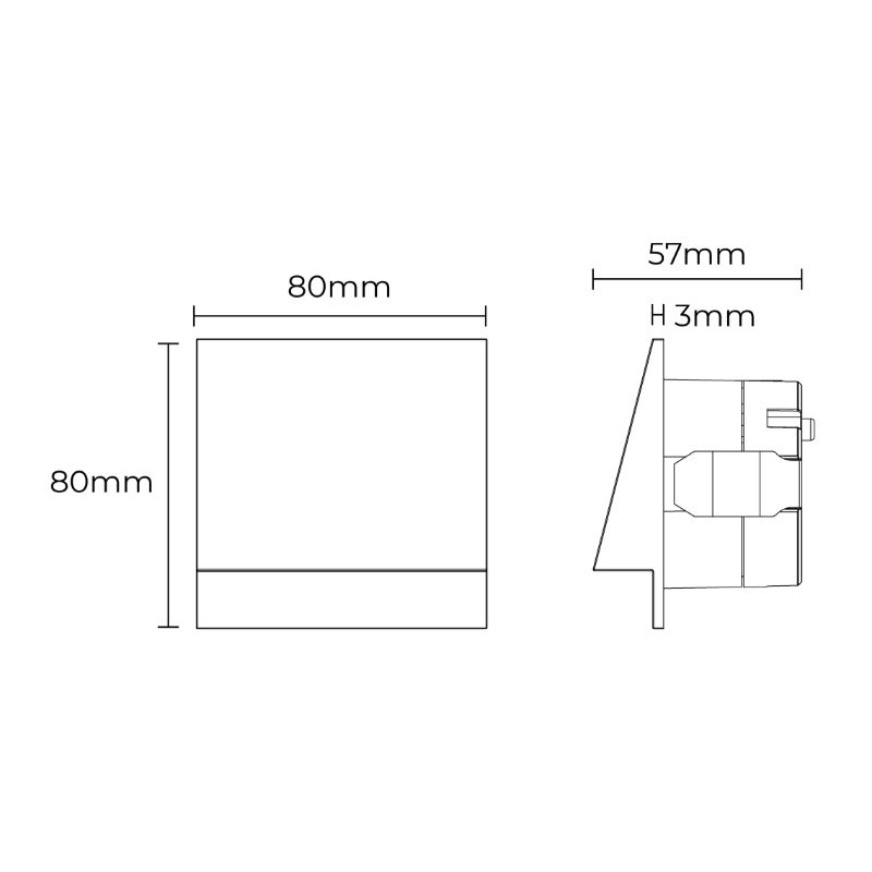 Aplique de Pared Led Chiron Blanco 3W 3CCT Slighting - ESL7054CCT-BR - Imagen 2