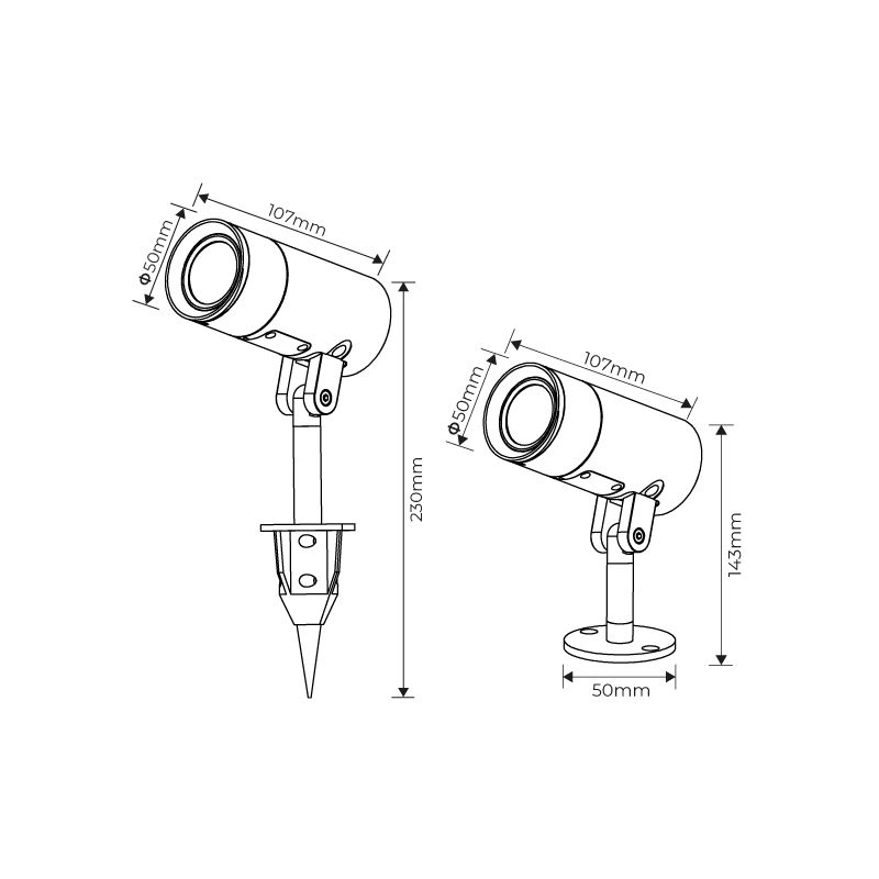 Proyector Led C/Espeto Damon 3|6|9W 270|540|810Lm Slighting - ESL7055CCTPA-PT - Imagen 5