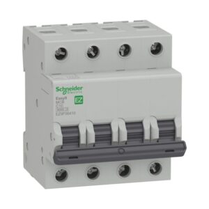 Disyuntor 4P, 10A, curva C, 6000A (IEC/EN 60898-1) Easy9 Schneider - EZ9F56410