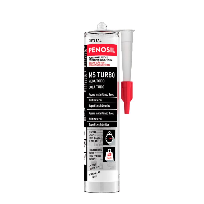 Adesivo Transparente de Agarre Imediato MS Turbo Crystal Penosil
