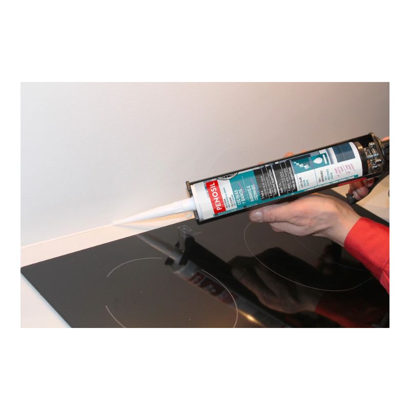 Silicona transparente neutral antimicótica para todas las superficies en cocinas y baños Penosil - Imagen 2