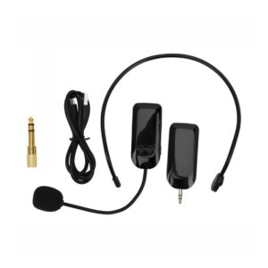 Micrófono Auricular P/ PC Smartphone C/ Batería y adaptadores