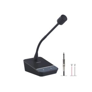 Microfone Dinâmico Unidirecional Cardioide de Mesa Fonestar - MICSET-D32JSE