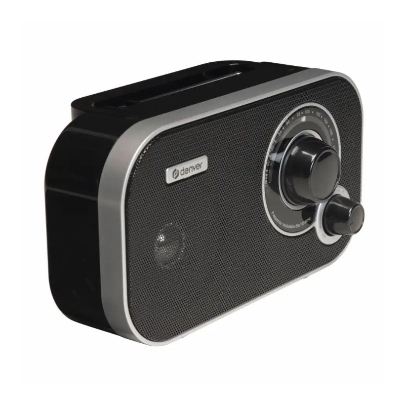 Rádio FM Portátil Preto Denver - TR-51B - Image 5