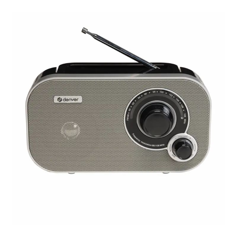 Rádio FM Portátil Cinzento Denver - TR-51GR
