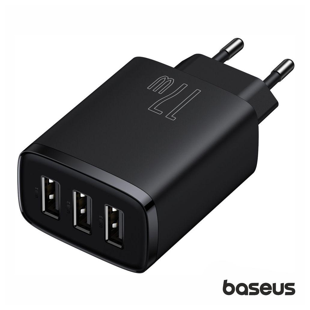 Alimentador Comutado 3xUSB-A 17W Preto BASEUS - Image 4