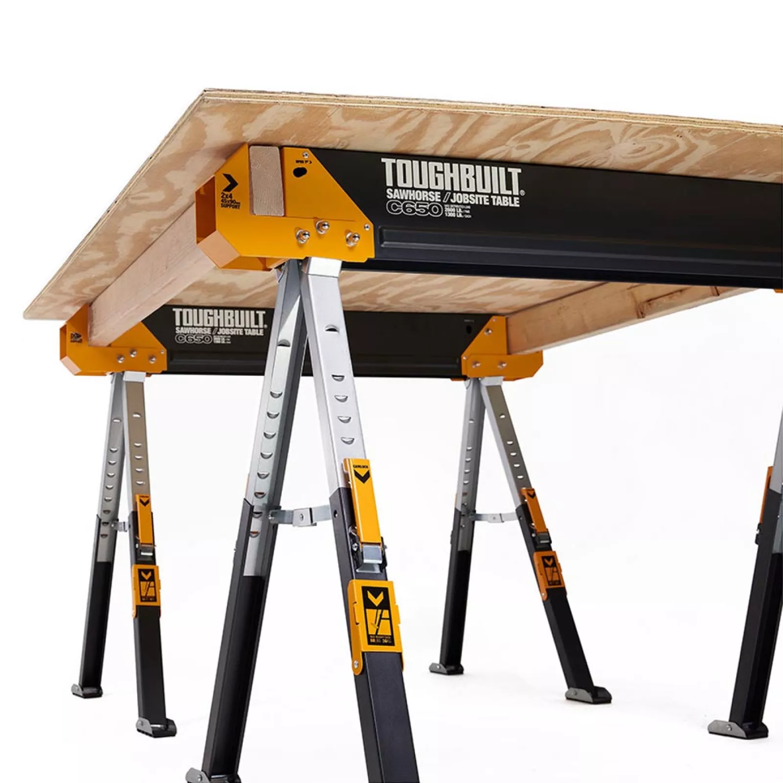 Cavaletes Portáteis Bancada de Trabalho ToughBuilt C650 — 2 Unidades - Image 9