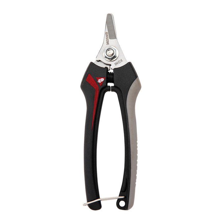 Tesoura de Corte e Poda Profissional com Lâmina Curta e Curva INOX