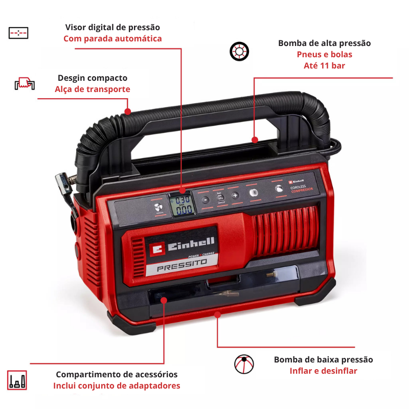 Einhell Compressor PRESSITO 18/25 - Image 4