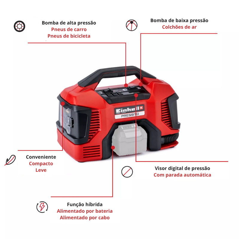 Einhell Compressor Híbrido PRESSITO - Image 4