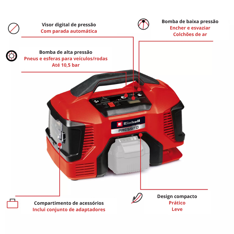 Einhell Compressor PRESSITO 18/21 - Image 3