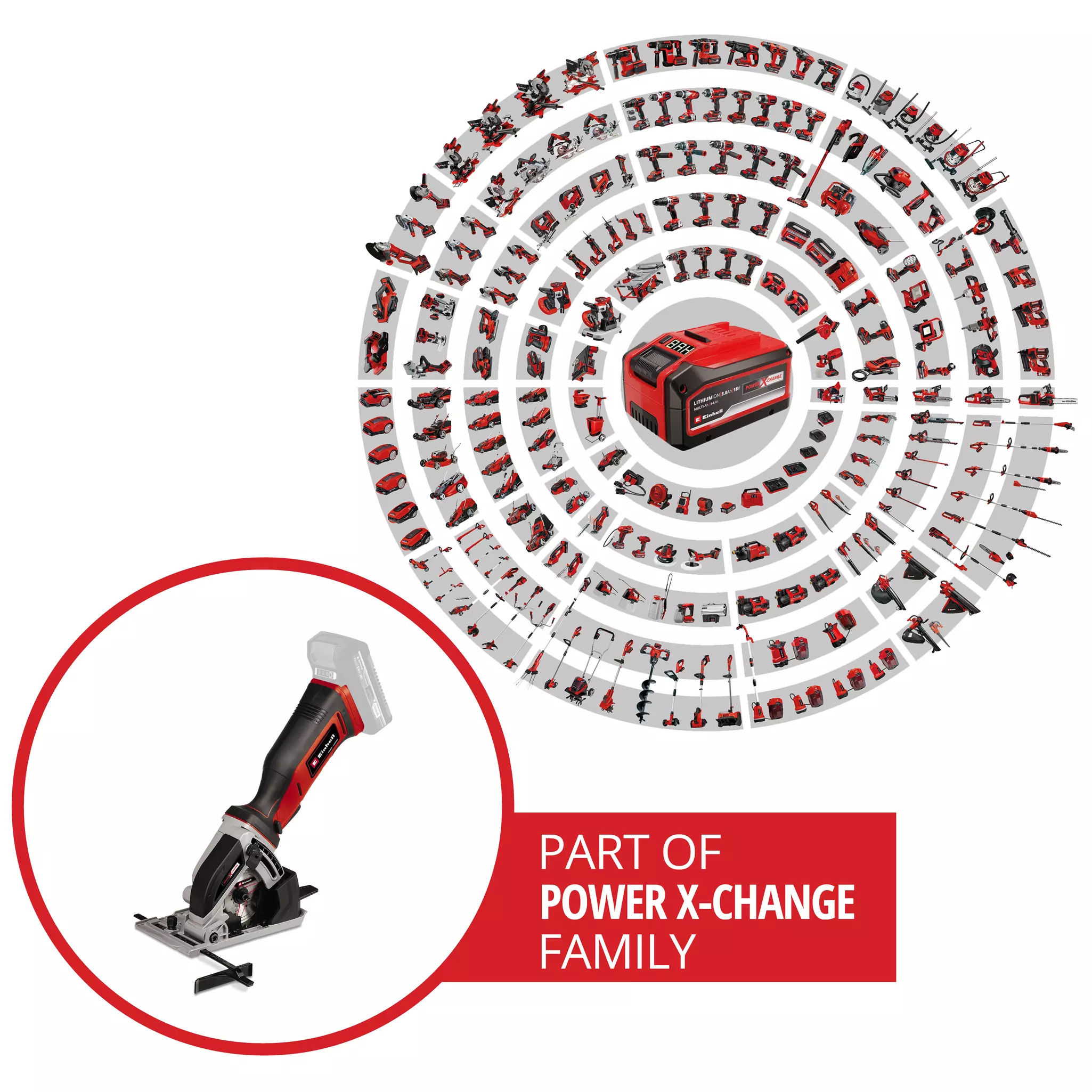 Einhell Mini Serra Circular TE-CS 18/89 Li - Solo - Image 2