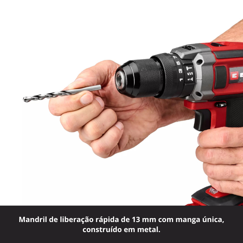 Einhell Berbequim Impacto S/Fio TE-CD 18/52 Li-i - Solo - Image 5