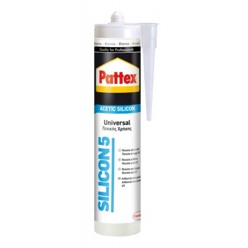 Pattex Silicon 5 - Silicone Branco 280 ml Henkel