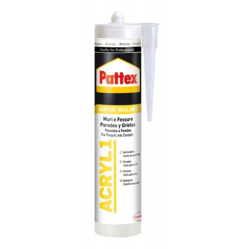 Pattex Acril 1 - Vedante Branco Paredes e Fendas 300 ml Henkel