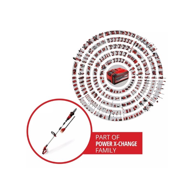 Einhell Corta-Sebes e Electrosserra C/Braço Extensivel GE-HC 18 Li T – Solo - Image 2