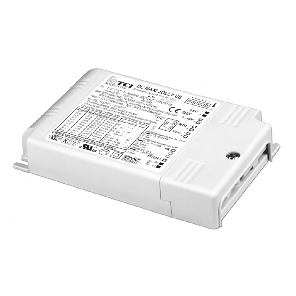 Motako Drive CC Multi Corrente DIM 0-10V TCI MAXI JOLLY SV 50 350-1200mA 10-53Vdc IP20