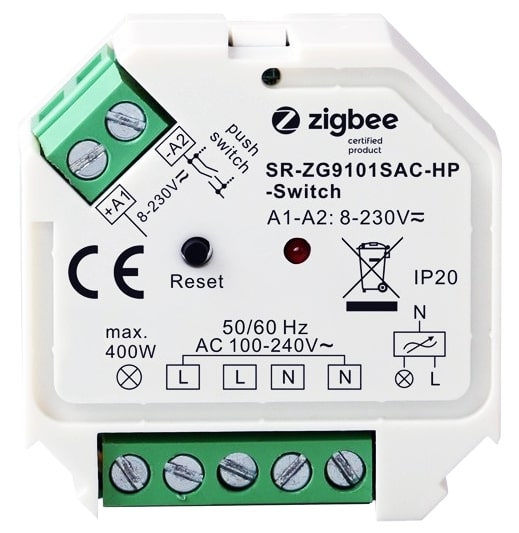 Motako Controlador DIM 240Vac 200W (230Vac Led) Push Dim + ZigBee
