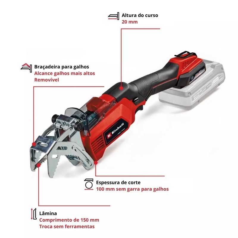 Einhell Serra de Jardim S/FIO GE-GS 18/150 Li-Solo - Image 4