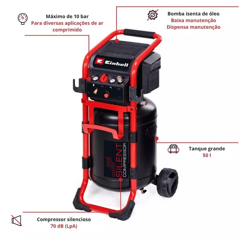 Einhell Compressor TE-AC 270/50 Silent - Image 3
