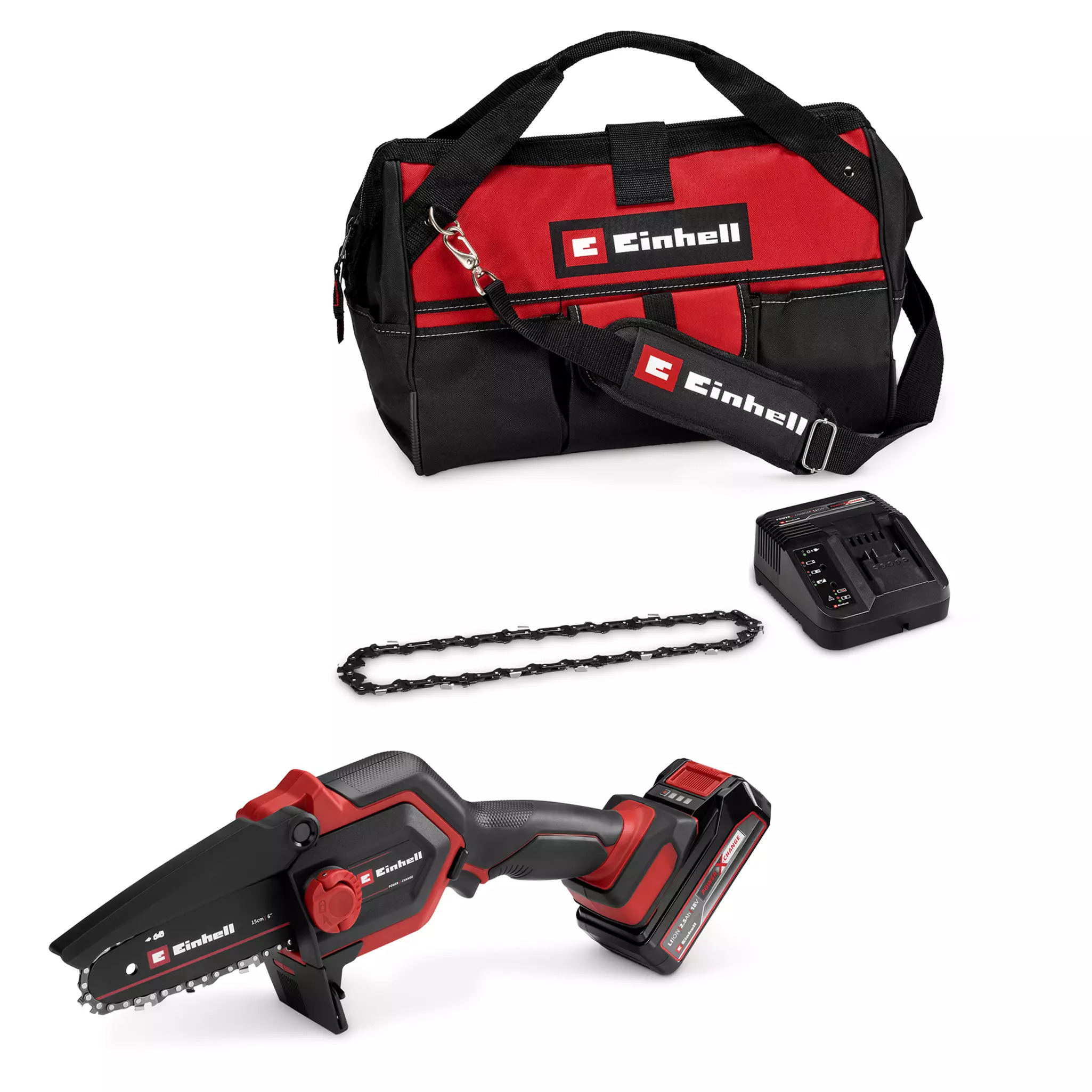 Einhell Serra de Poda GE-PS 18/15 Li Bag Kit