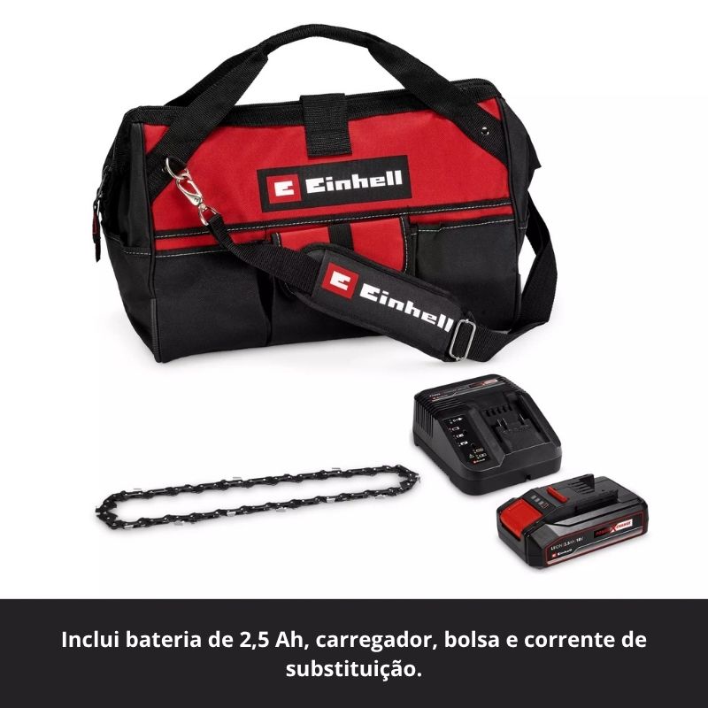 Einhell Serra de Poda GE-PS 18/15 Li Bag Kit - Image 7
