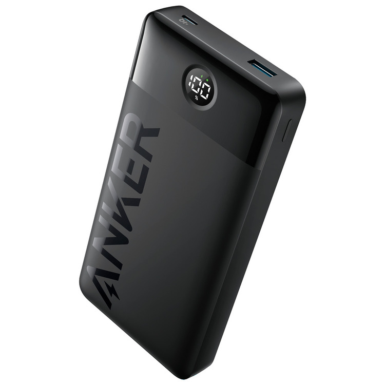 Power Bank ANKER PowerCore 20000mAh 15W com Ecrã Digital Preto